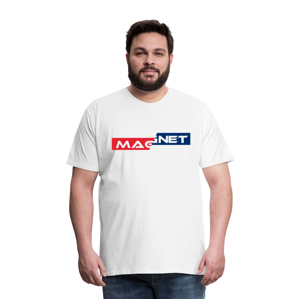 Magnet split decision Men's Premium T-Shirt - white