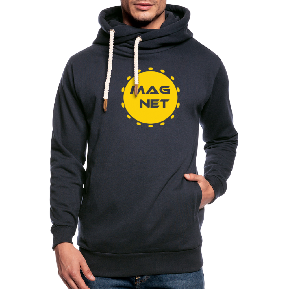 Magnet Sunshine Soul Shawl Collar Hoodie - navy