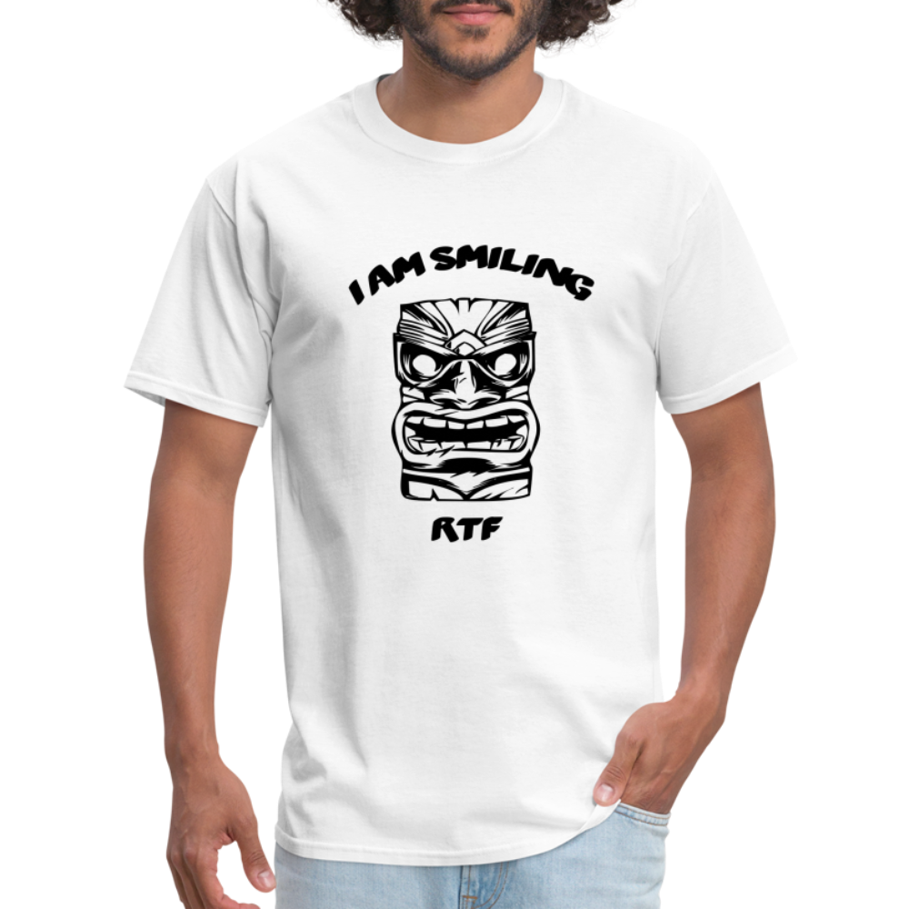 Rtf I am Smiling Unisex Classic T-Shirt - white