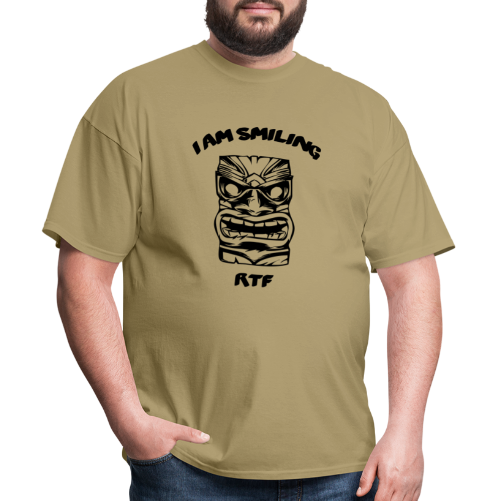 Rtf I am Smiling Unisex Classic T-Shirt - khaki