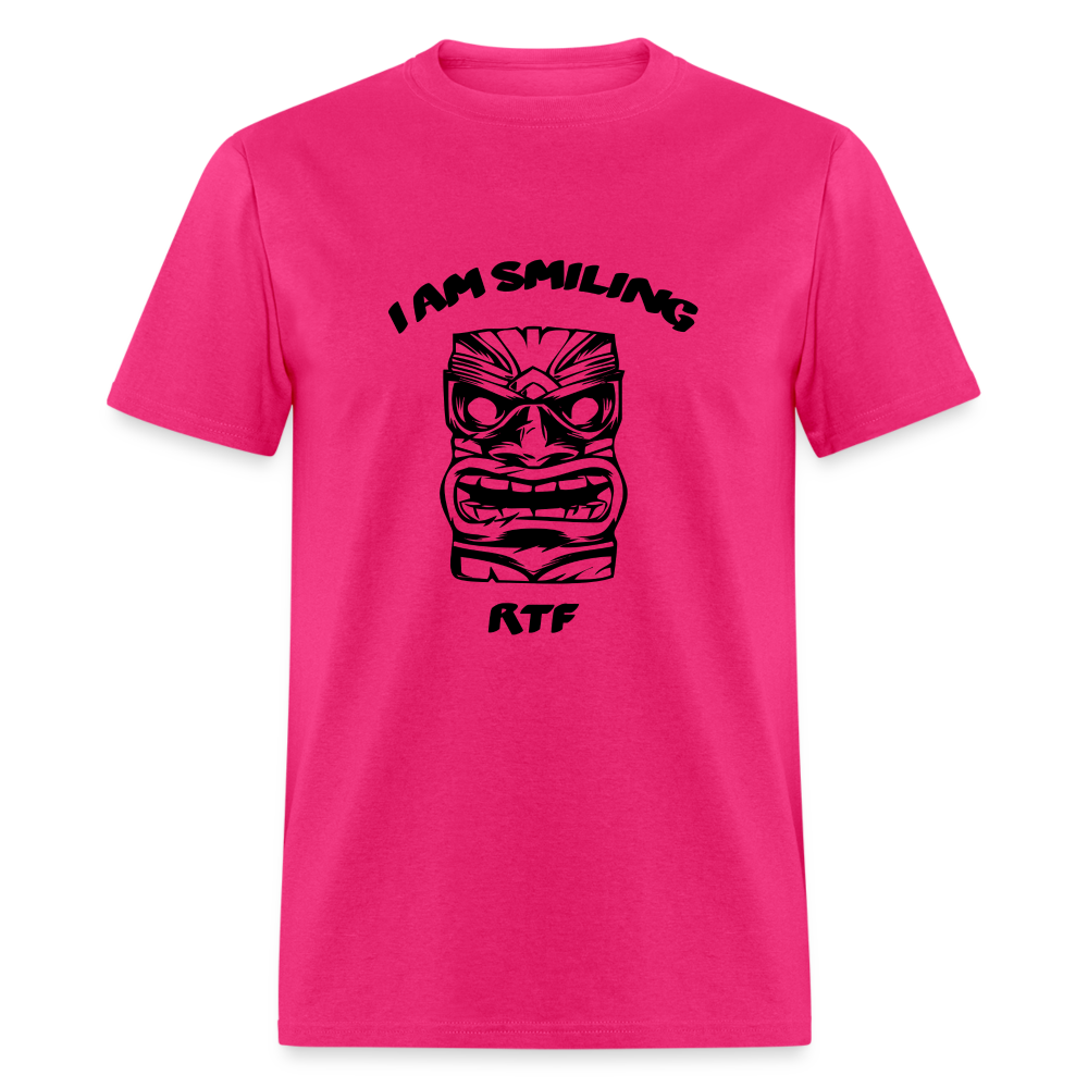 Rtf I am Smiling Unisex Classic T-Shirt - fuchsia
