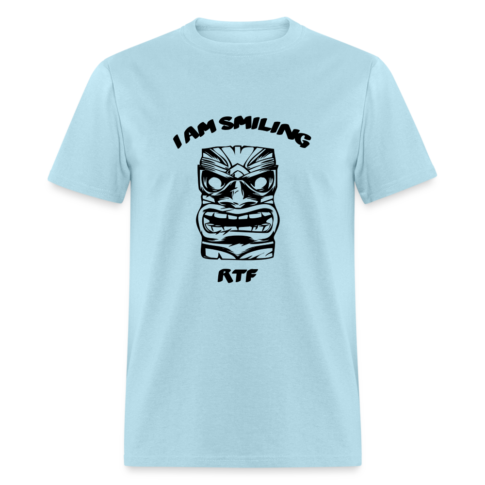 Rtf I am Smiling Unisex Classic T-Shirt - powder blue
