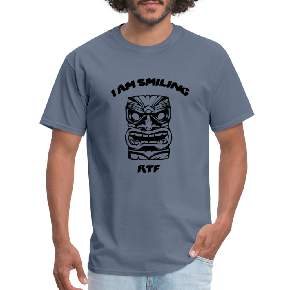 Rtf I am Smiling Unisex Classic T-Shirt - denim