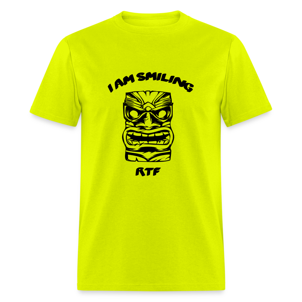 Rtf I am Smiling Unisex Classic T-Shirt - safety green