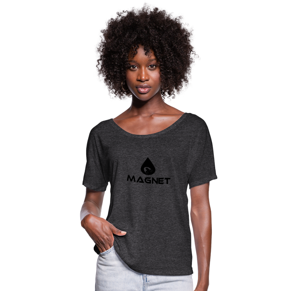 Magnet Women’s Flowy T-Shirt - charcoal grey