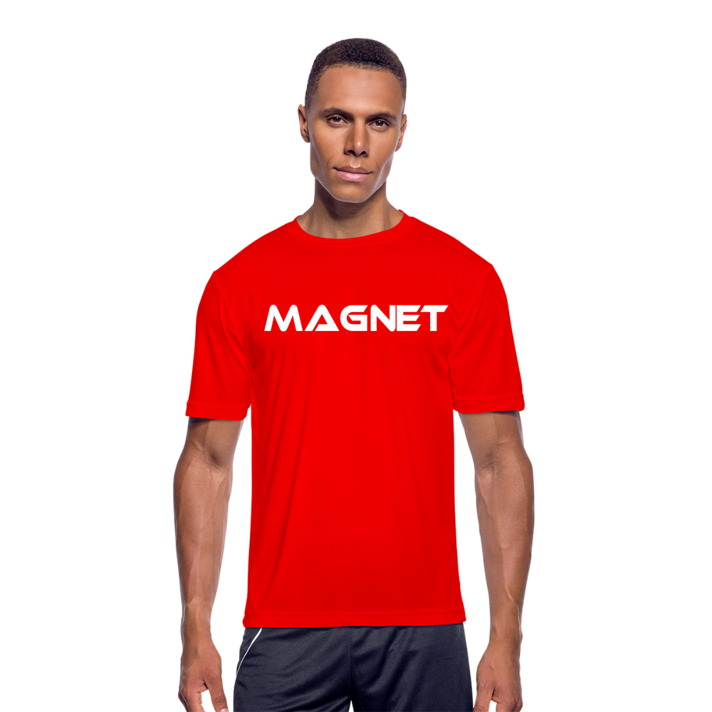 Magnet Men’s Moisture Wicking Performance T-Shirt - red
