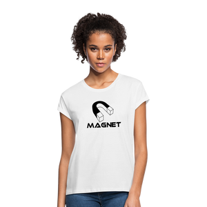 Magnet Women's Relaxed Fit T-Shirt - white