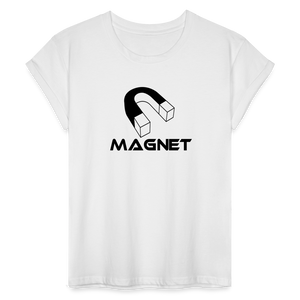 Magnet Women's Relaxed Fit T-Shirt - white