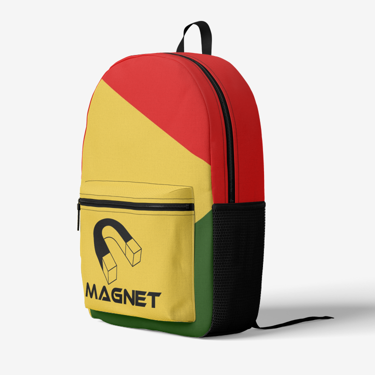 Magnet Reggae Irie Retro Colorful Print Trendy Backpack