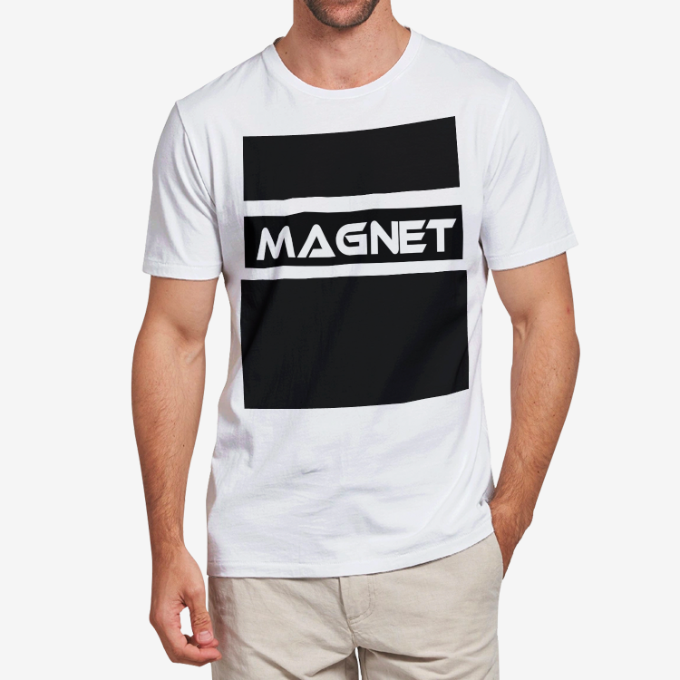 Magnet bold block Men's Heavy Cotton Adult T-Shirt - Magnetdrip