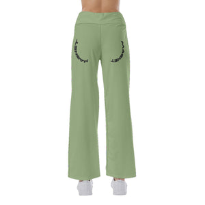 Magnet Cups Women's High-waisted Straight-leg Trousers