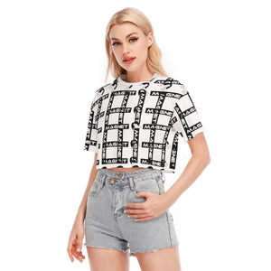 MAGNET PLAID AND PAID BLACK  Cropped T-shirt | 190GSM Cotton