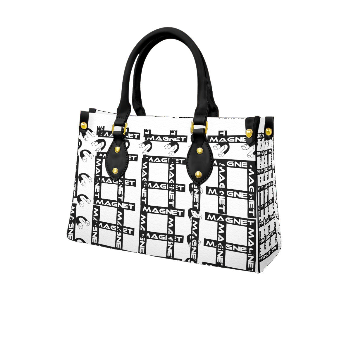 Magnet Network Women's Tote Bag With Black Handle
