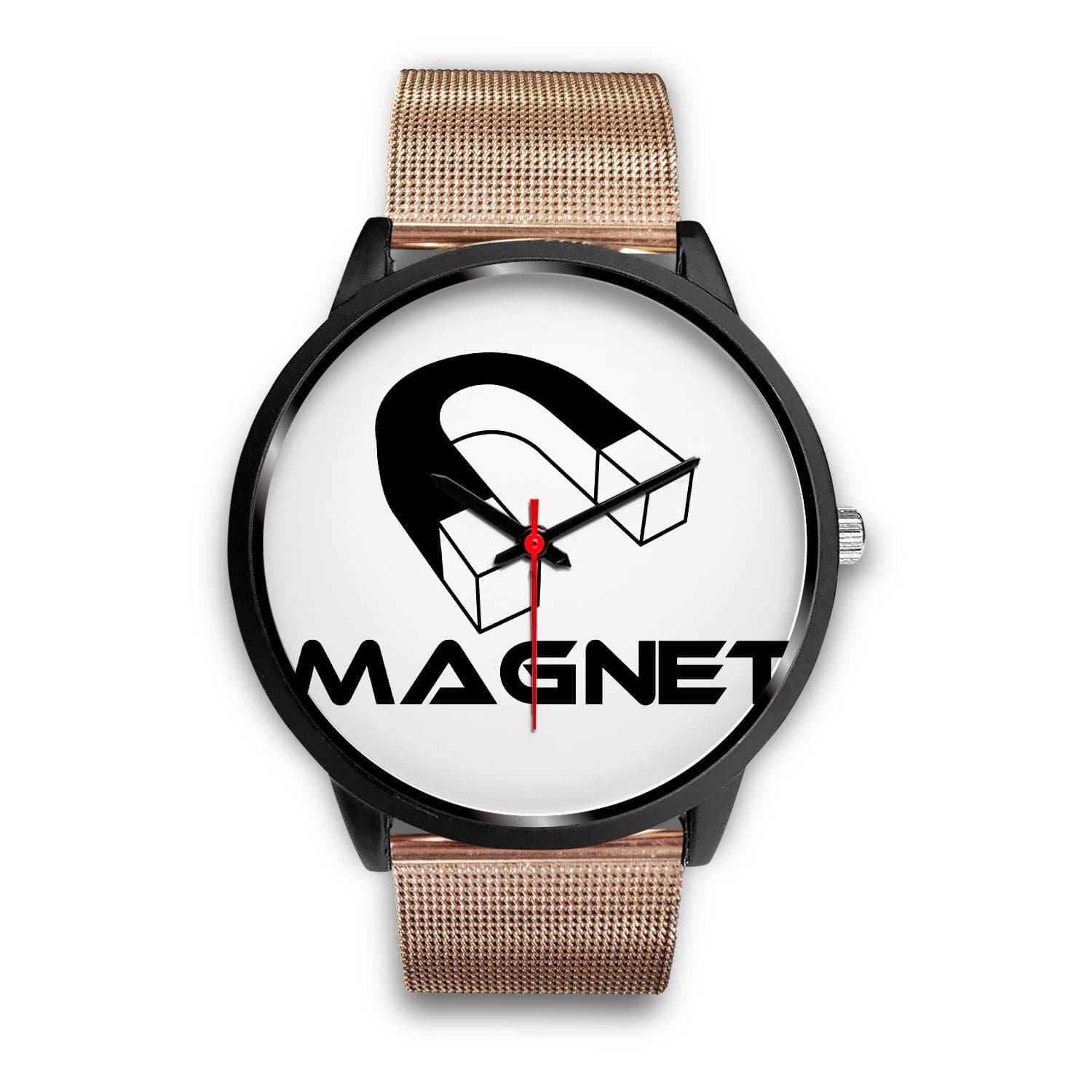 Magnet custom"Time is now" watch.