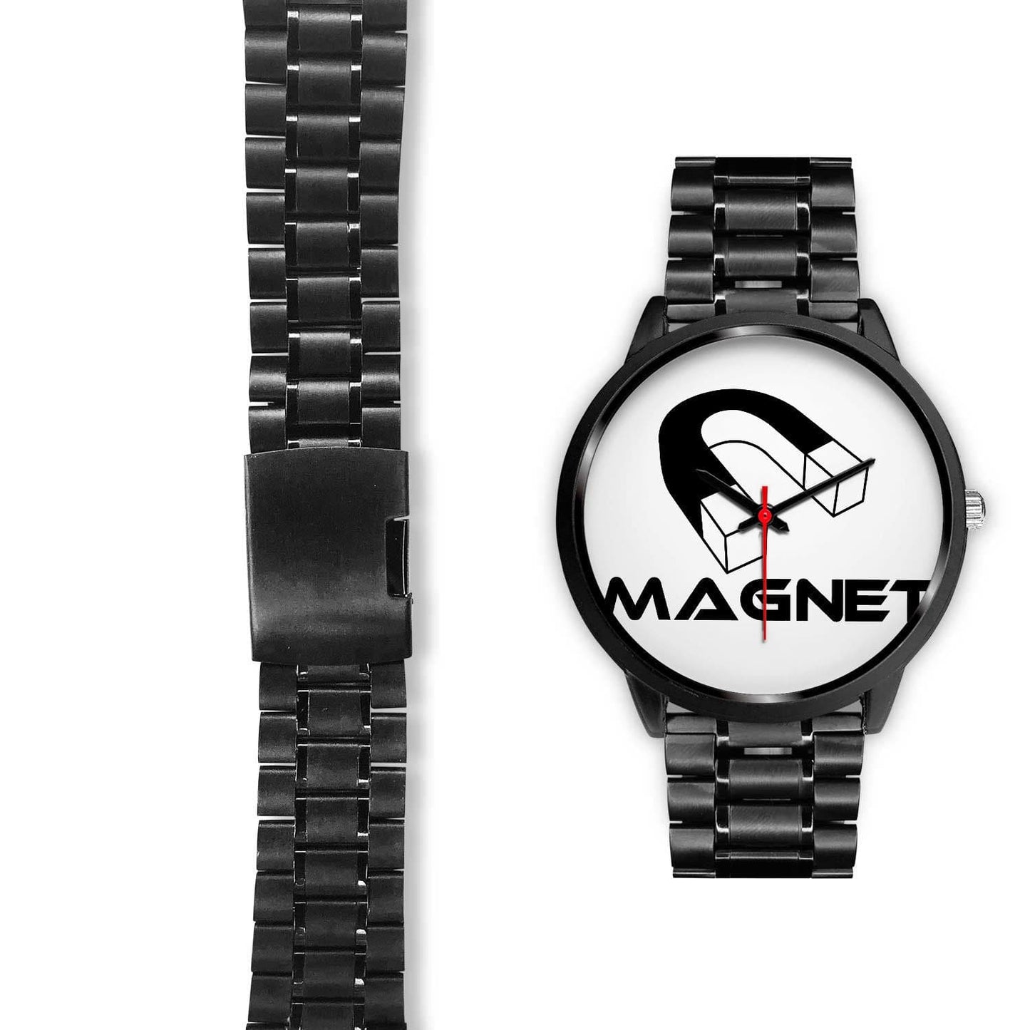 Magnet custom"Time is now" watch.