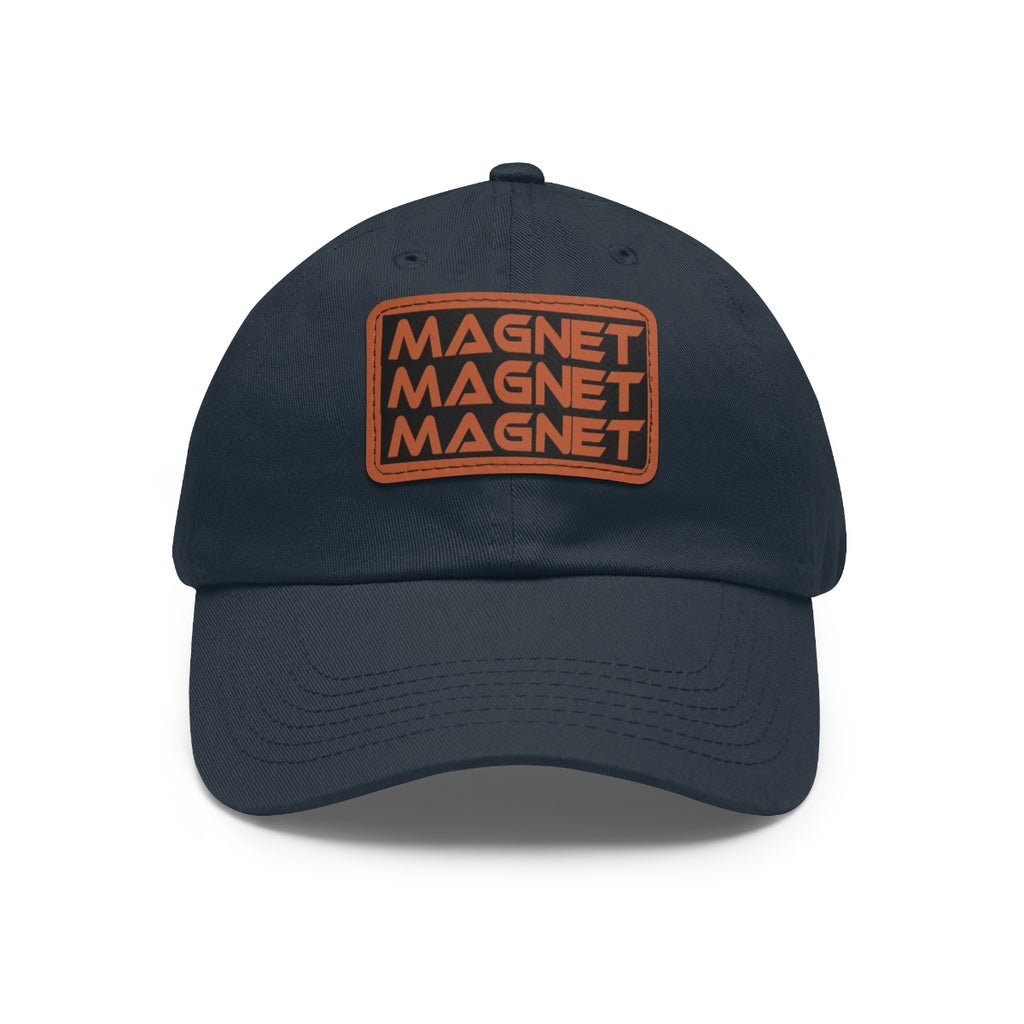 Magnet on my mind Dad Hat with Leather Patch