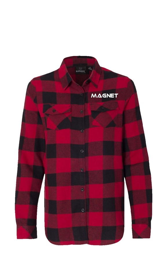 Womens Long Sleeve Red Flannel