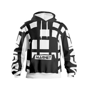 Magnet Grid Men's Pullover Hoodies