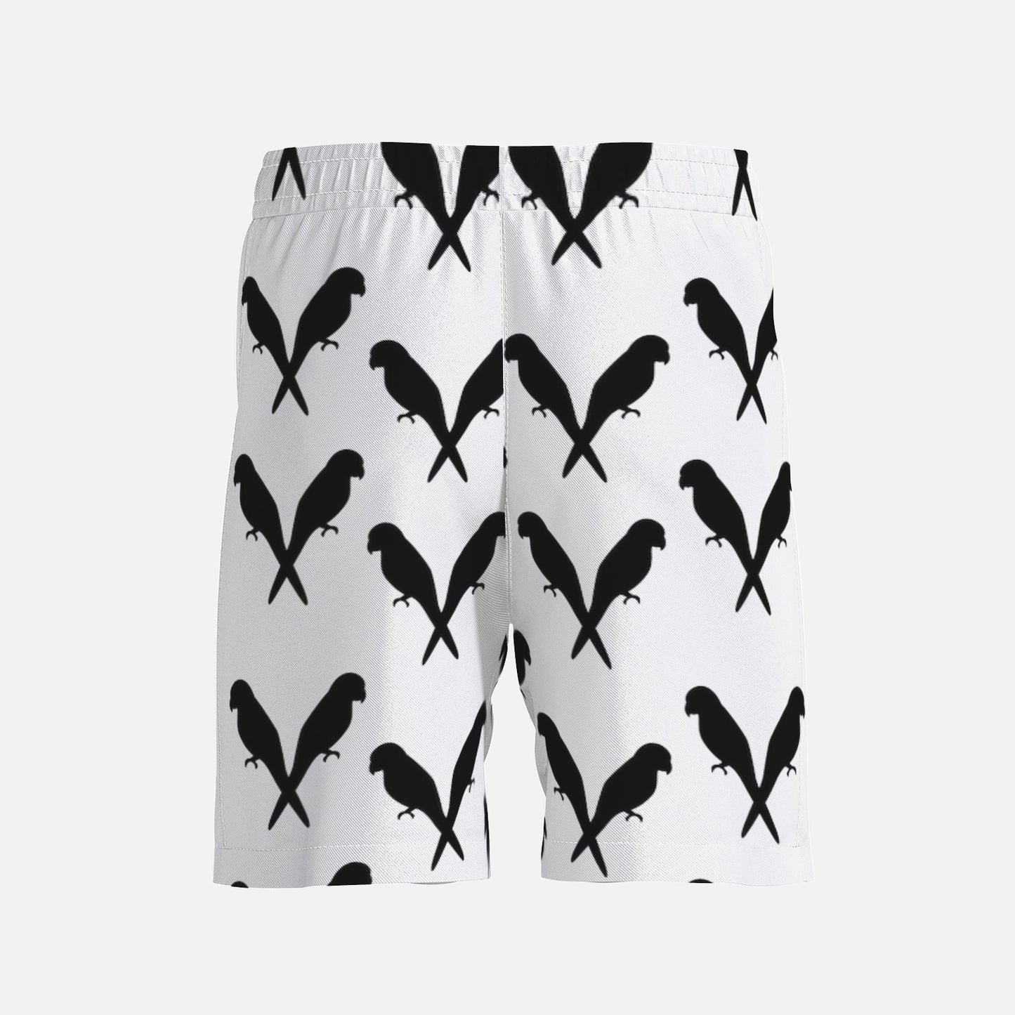 Magnet lover bird Men's All-over Print Beach Shorts
