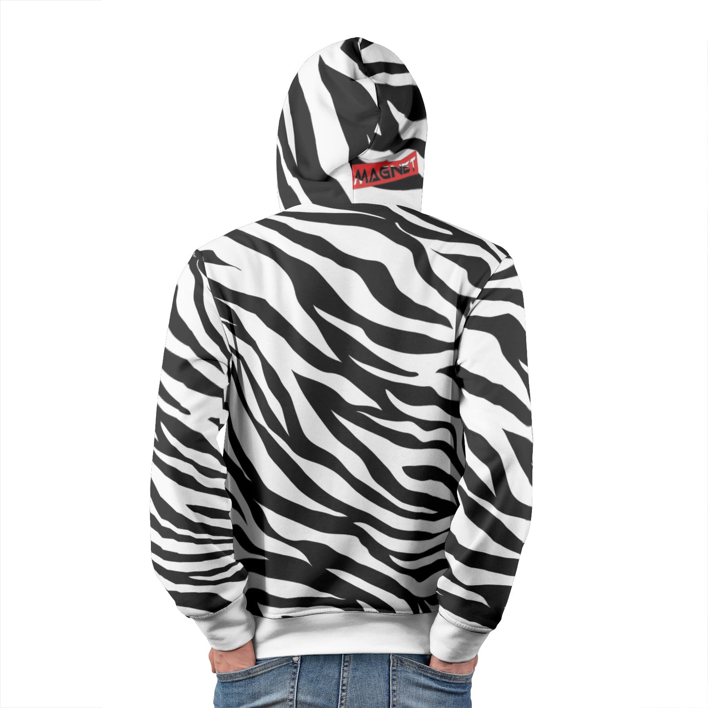 Magnet Zebra Men's Pullover Hoodies