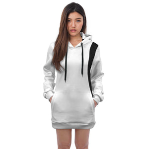 magnet free will white hoodie dress