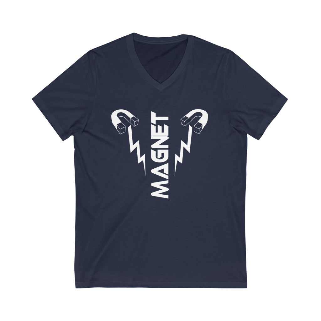 Magnet Bolt Unisex  V-Neck Tee - Magnetdrip