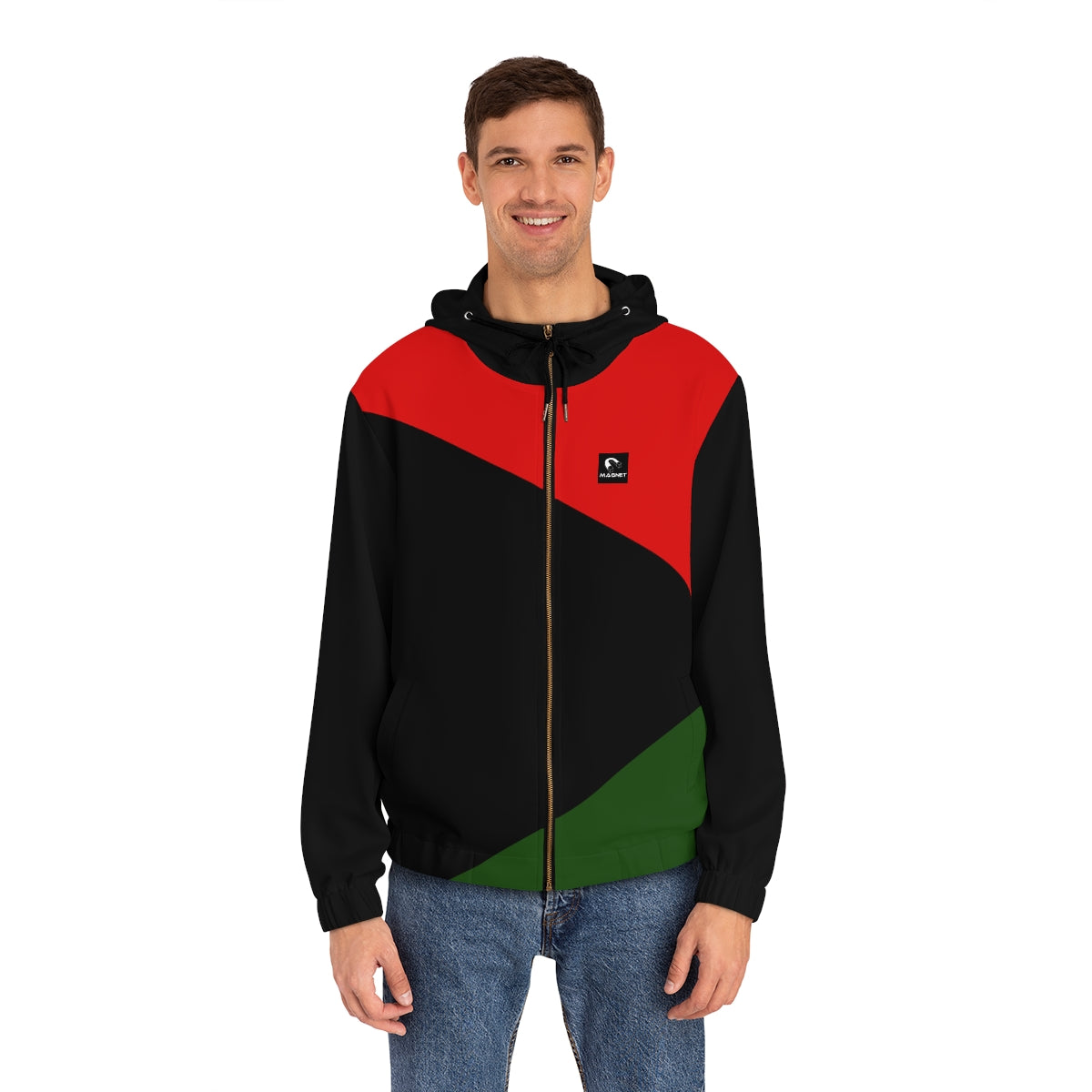 Magnet Stance II Men's Full-Zip Hoodie (AOP)