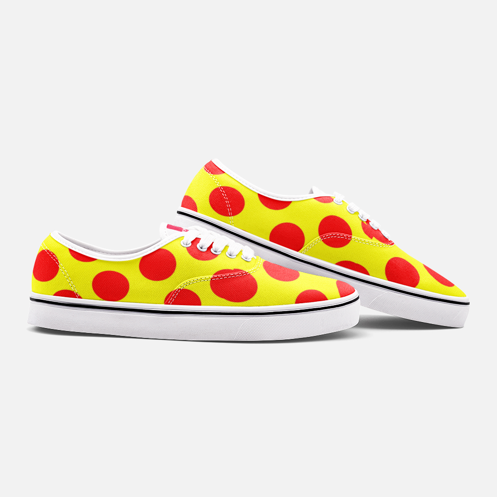 MAGNET  pizza Unisex Canvas Shoes Fashion Low Cut Loafer Sneakers - Magnetdrip