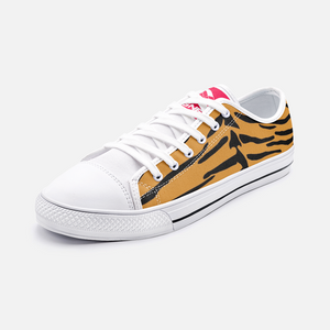 Magnet Tiger Unisex Low Top Canvas Shoes - Magnetdrip