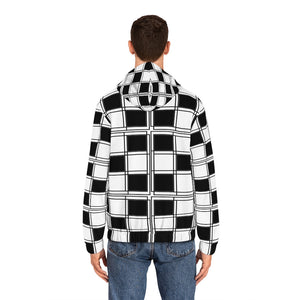 Magnet Plaid style Men's Full-Zip Hoodie (AOP)