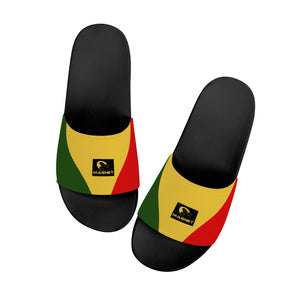 Magnet Rasta Irie  Slide Sandals - Black