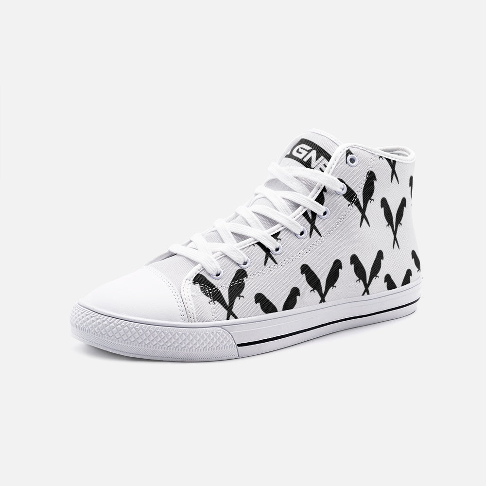 Magnet lovebirds Unisex High Top Canvas Shoes