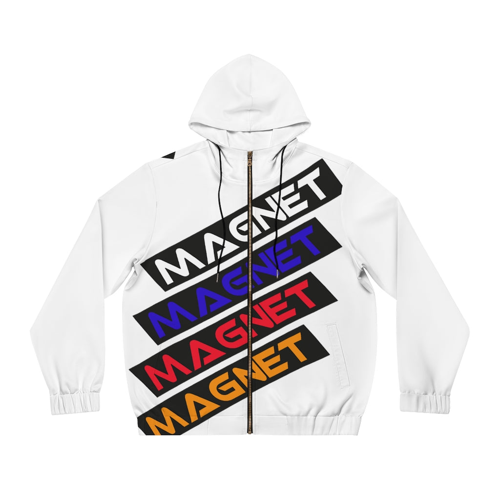 Magnet All Stripes Men's Full-Zip Hoodie (AOP)