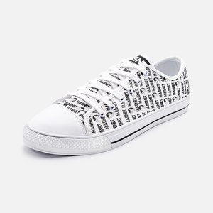 Magnet Affirmation Unisex Low Top Canvas Shoes - Magnetdrip