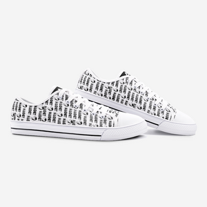 Magnet Affirmation Unisex Low Top Canvas Shoes - Magnetdrip