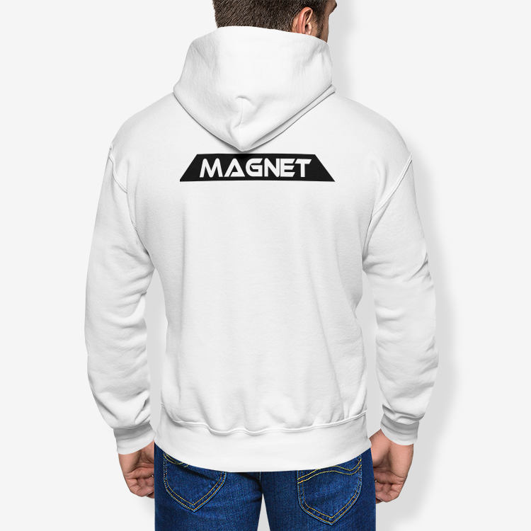 Magnet Stamp Men's Pullover Hoodie