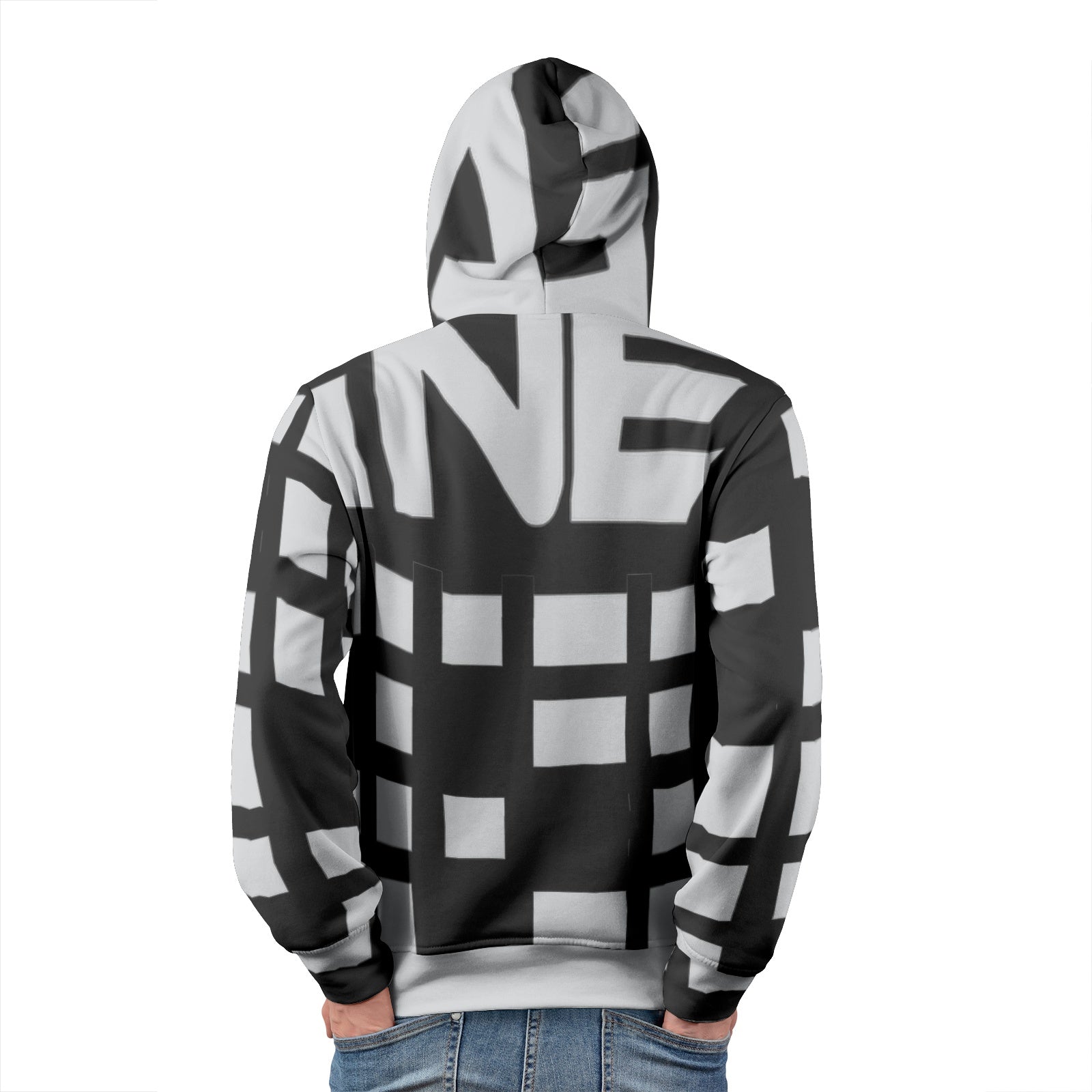 Magnet Grid Men's Pullover Hoodies