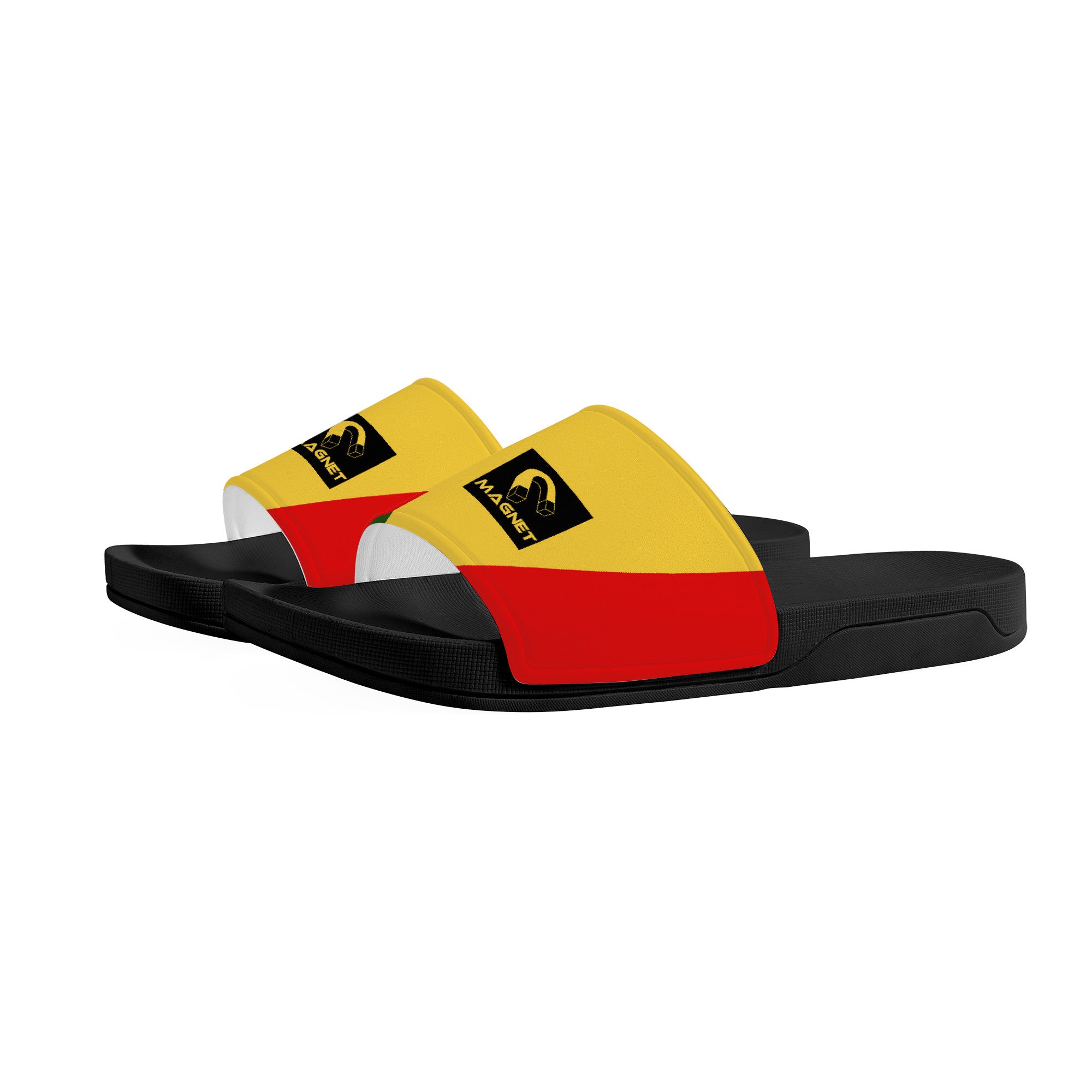 Magnet Rasta Irie  Slide Sandals - Black