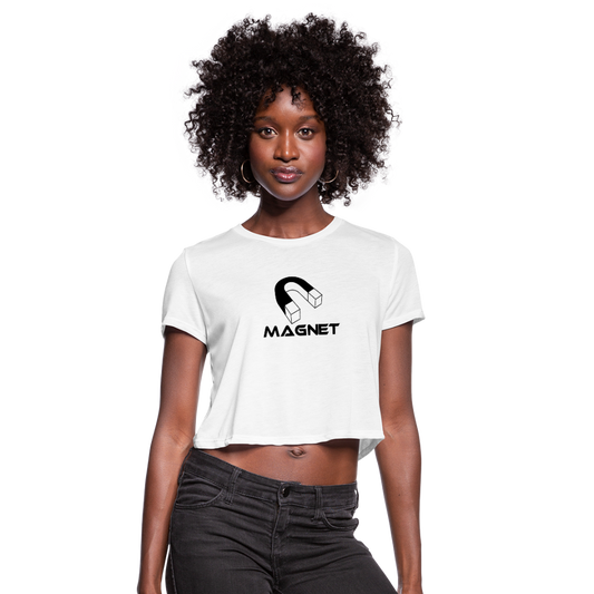 Magnet Women's Cropped T-Shirt - white