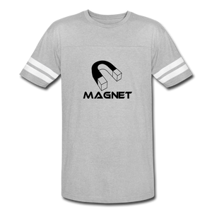 Magnet Vintage Sport T-Shirt - heather gray/white
