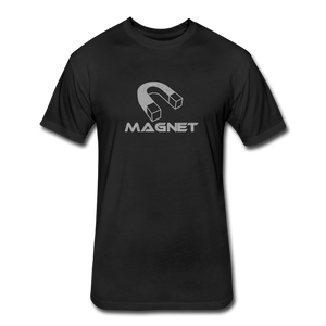 MagnetFitted Cotton/Poly T-Shirt by Next Level - black