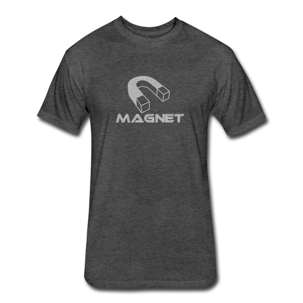 MagnetFitted Cotton/Poly T-Shirt by Next Level - heather black