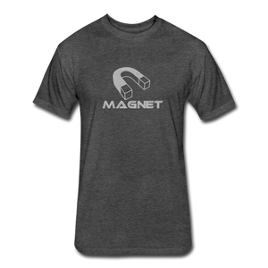 MagnetFitted Cotton/Poly T-Shirt by Next Level - heather black