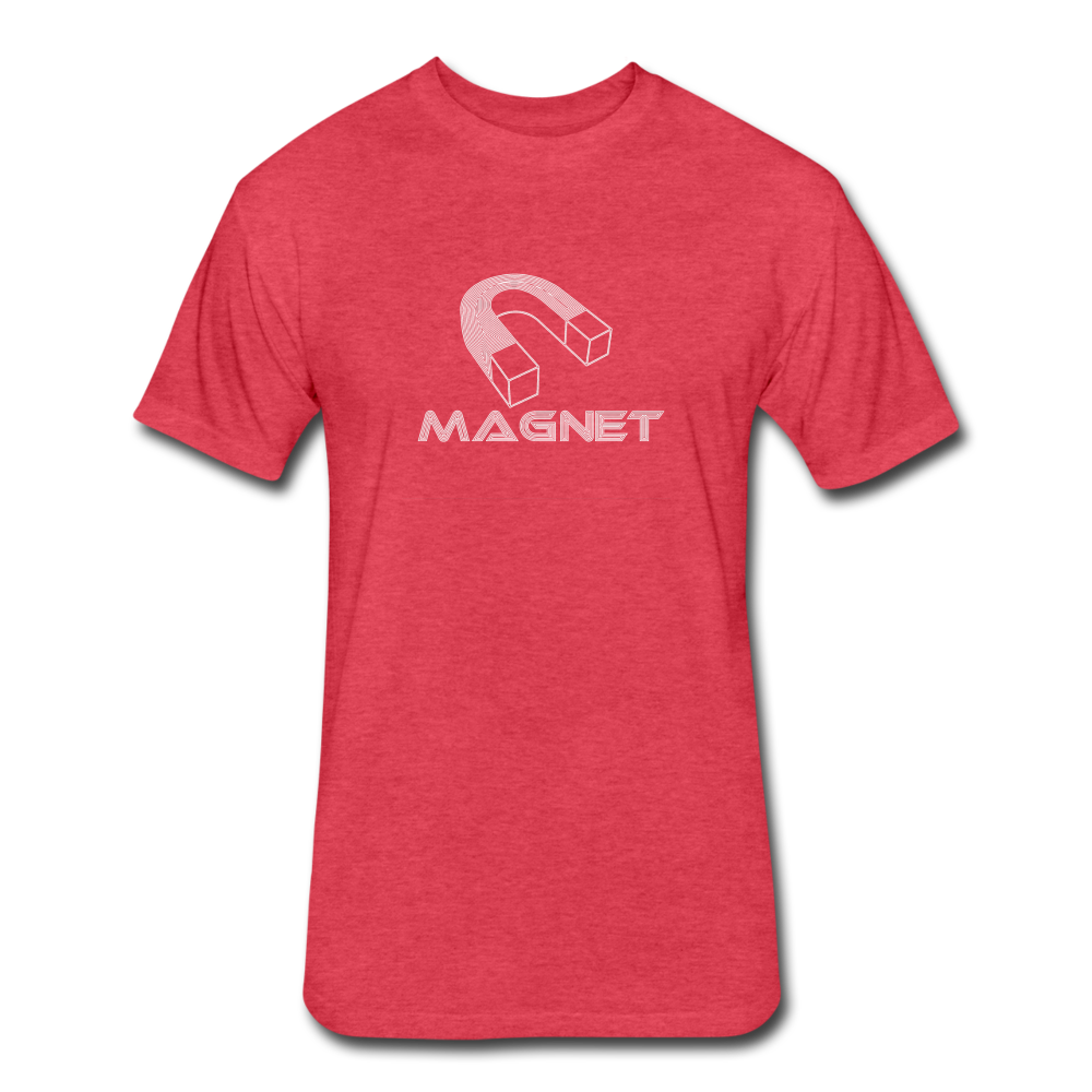 MagnetFitted Cotton/Poly T-Shirt by Next Level - heather red
