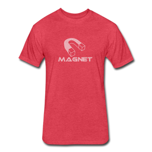 MagnetFitted Cotton/Poly T-Shirt by Next Level - heather red