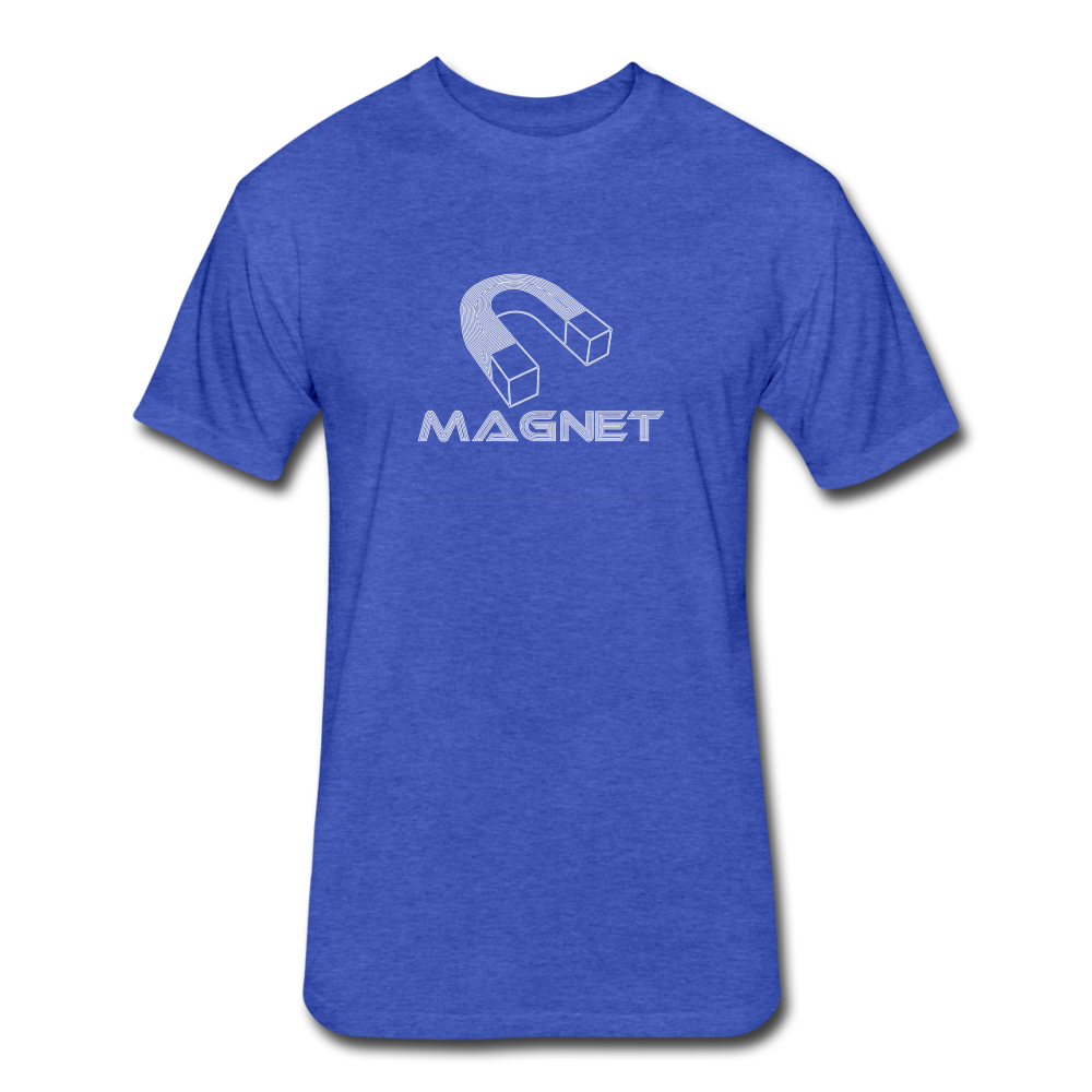 MagnetFitted Cotton/Poly T-Shirt by Next Level - heather royal