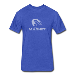 MagnetFitted Cotton/Poly T-Shirt by Next Level - heather royal