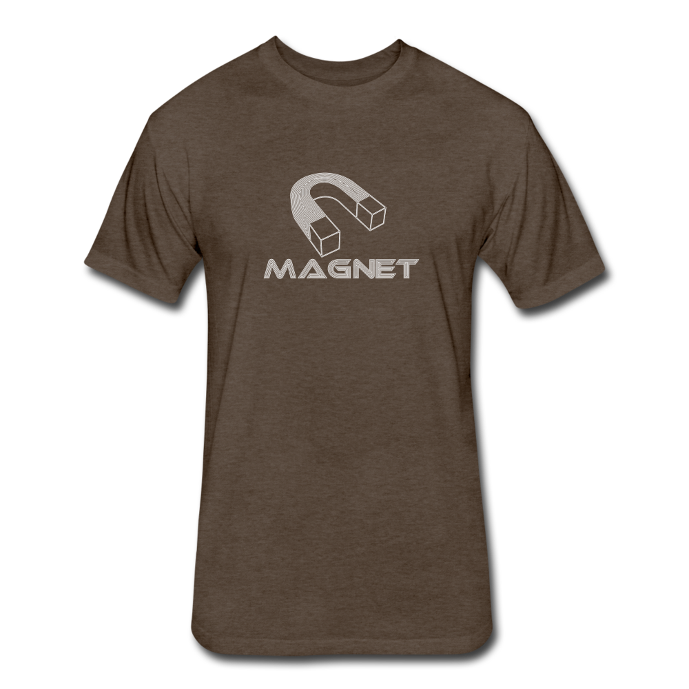 MagnetFitted Cotton/Poly T-Shirt by Next Level - heather espresso