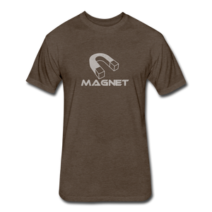 MagnetFitted Cotton/Poly T-Shirt by Next Level - heather espresso