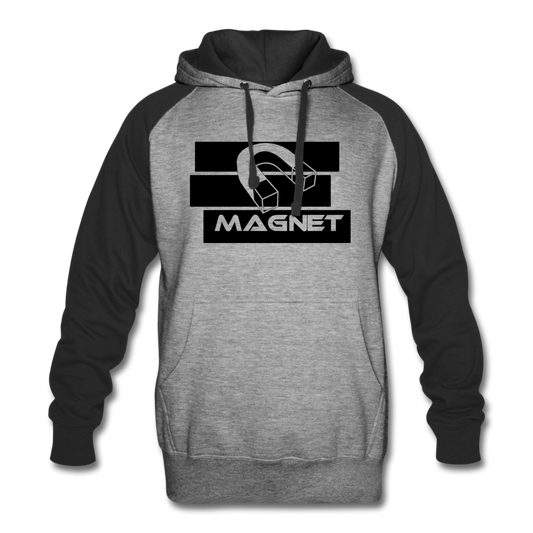 Magnet Colorblock Hoodie - heather gray/black